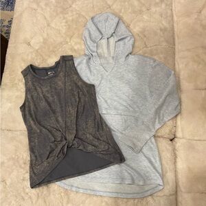 Zella Girl Bundle - Lightweight pullover hoodie and Tank Top - Girl’s Size 12-14